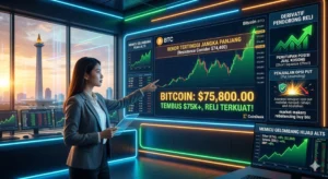 Bitcoin Tembus $75.000, Derivatif Jadi Pendorong Utama Reli Aset Kripto Hari Ini
