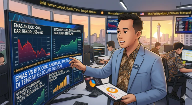 Harga Emas Anjlok 20%, Bitcoin Tunjukkan Ketahanan di Tengah Gejolak Global