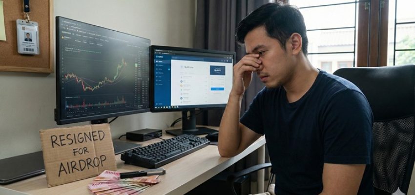 Menyesal Resign Demi Airdrop Kripto: Pelajaran Berharga dari Jackpot Rp82 Juta